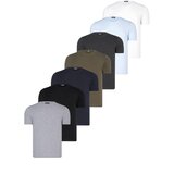 Dewberry SET OF SEVEN T8569 BICYCLE COLLAR T-SHIRT-BLACK-WHITE-NAVY-ANTHRACITE-BLUE-KHAKI-GREY | shoptok.hr