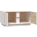  Stolić za kavu bijeli 80 x 50 x 40 cm od masivne borovine | shoptok.hr