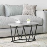  Kava Stol Siva 80 x 40 x 40.5 cm Projektirano drvo i metal | Eponuda.com