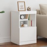 The Living Store Komoda z LED diodami bela 41x37x67 cm - Komoda, (21442510) Cene