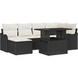  Sjedeća garnitura za vrt 7 kom. Crna [Sintetički]: Poli Ratan 232,5 x 122,5 x 85 cm | Shoptok.si