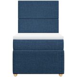  Krevet s oprugama i madracem plavi 80x200 cm od tkanine | shoptok.hr