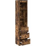  Visoka ploča dimljeni hrast 37,5x35x180 cm izrađeno drvo | shoptok.hr