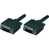 VGA priključni kabel VGA 15-polni vtič\, VGA 15-polni vtič 30.00 m črna 337342 lahko se privije VGA kabel, (20410571)