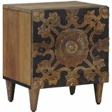  Noćni ormar Smeđa 40 x 33,5 x 46 cm Čvrsto drvo manga | shoptok.hr
