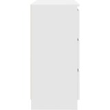  Komoda bela 80x35x76 cm inženirski les | Shoptok.si
