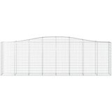  Lučne gabionske košare 25kom 400x50x120/140cm pocinčano željezo | shoptok.hr