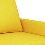 vidaXL Dvosed svetlo rumen 120 cm blago | Shoptok.si