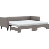 Dnevni krevet na razvlačenje smeđesivi 80 x 200 cm od tkanine | shoptok.hr