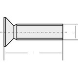Toolcraft 888084 upušteni vijci M3 10 mm šesterokutni DIN 965 čelik pocinčani 100 St. | shoptok.hr