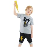 Denokids Raccoon Boy T-shirt Capri Shorts Set Cene