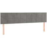  Box spring s madracem LED svjetlosivi 180x200 cm baršun | shoptok.hr