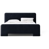 Micadoni Tamno plavi tapecirani bračni krevet s podnicom 140x200 cm Eda – | shoptok.hr