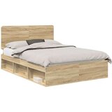  Konstrukcija postelje Sonoma 140 x 200 cm Masivno borovo les, (5000102810) | Shoptok.si