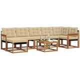  Set vanjskih sofa 8 kom. Prirodna i bež | shoptok.hr