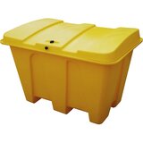eurokraft basic Zaboj za skladiščenje in posipni material, prostornina 500 l, oranžne barve | Shoptok.si