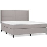  Box spring postelja z vzmetnico svetlo siva 180x200 cm blago, (20893674) | Shoptok.si