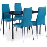vidaXL petodijelni blagovaonski set plavi Cijene