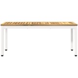  Vrtna klupa 108,5 x 35 x 45 cm Čvrsto drvo akacije Bijela | shoptok.hr