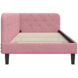  Kutni okvir kreveta Ružičasta 90 x 190 cm Baršun | Eponuda.com