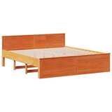  Okvir kreveta bez madraca s uzglavljem 180x200 cm od borovine | shoptok.hr