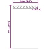 Voile zavjese s ušicama 2 kom smeđe 140x175 cm | shoptok.hr