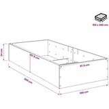  Okvir za podesivu bazu kreveta Hrast artisan 100 x 200 cm - Hrast artisan 100 x 200 cm Samo okvir kreveta | shoptok.hr