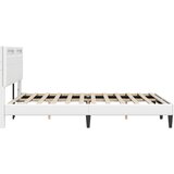  Krevetna konstrukcija Bijela 140 x 200 cm Umjetna koža | shoptok.hr