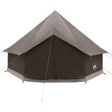 Tipi šator Smeđa siva 300 x 300 x 200 cm Poliester i čelik | shoptok.hr
