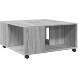Maison Chic Klubska mizica - kavna mizica - Nizka mizica siva sonoma 80x80x40 cm inženirski les, (21752698) Cene