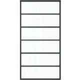  Klizna vrata od stakla ESG i aluminija 102 x 205 cm crna | shoptok.hr