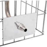 vidaXL Gabionski Stup s Vodom 100x25x25 cm Nehrđajući Čelik | shoptok.hr