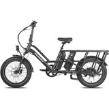Fafrees Električno delovno kolo FF20 CUV, primerno za družine, dvojna baterija, črna, (5000007866) | Shoptok.si