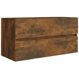 Ormarić za umivaonik boja dimljenog hrasta 90x38,5x45 cm drveni | shoptok.hr