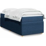 Krevet s oprugama i madracem plavi 90 x 200 cm od tkanine | shoptok.hr