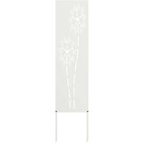 vidaXL Dekorativna ploča za vrt Bijela 32 x 140 cm | shoptok.hr