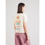 Quiksilver Majica bež / smaragd / oranžna | Shoptok.si