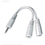 Audio kabl splinter,3.5mm stereo to 2x3.5mm stereo,10cm,Gembird, CCA-415W | Eponuda.ba