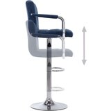  Barski stoli 2 kosa modro blago, (20968633) | Shoptok.si