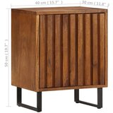 vidaXL Nočna omarica iz trdnega mangovega lesa 40x30x50 cm | Shoptok.si