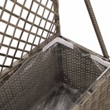  Vrtni saksija s rešetkom Siva 70 x 30 x 135 cm poliratan | shoptok.hr