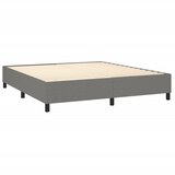 box spring s madracem LED tamnosivi 160x200 cm tkanina | shoptok.hr