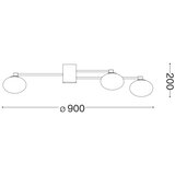 Ideal Lux led plafonska lampa hermes 5xG9/3W/230V prečnik 90 cm bela | Eponuda.com