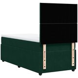 Box spring krevet s madracem tamnozeleni 90x190 cm baršunasti | shoptok.hr