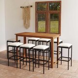  9-dijelni vrtni barski set s jastucima crni | shoptok.hr