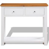  Konzolni stol od masivne hrastovine 83 x 30 x 73 cm | shoptok.hr