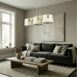  visilica na sajli lux 3xE27/15W/230V bela/zlatna | Eponuda.com