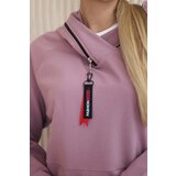 Kesi Tunic with zipper on hood Oversize dark pink | Shoptok.si