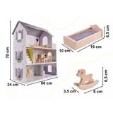  Lesena hiška za punčke - 70 cm | Shoptok.si