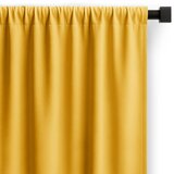 Restilo curtain CARLI color mustard plain style classic tape type of material - textiles oxford 140x250 Cijene